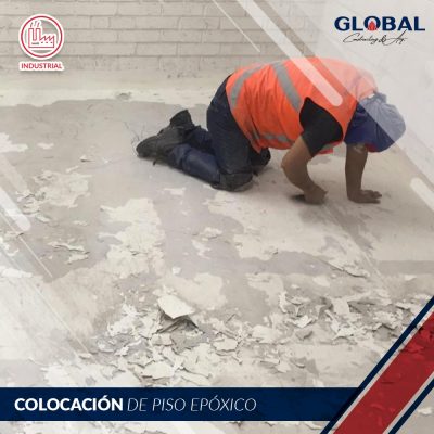 Colocación de piso epóxico